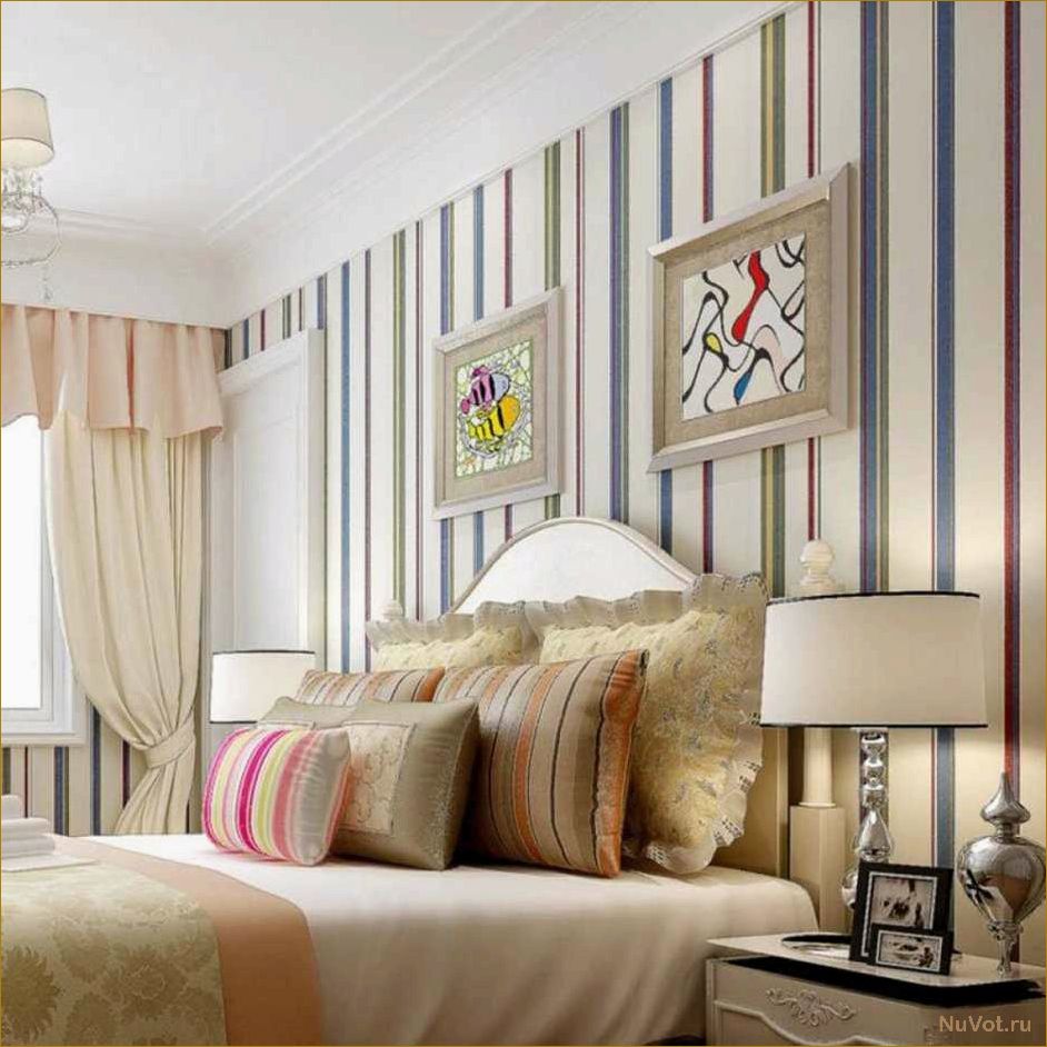 Полосатый интерьер и обои, фото